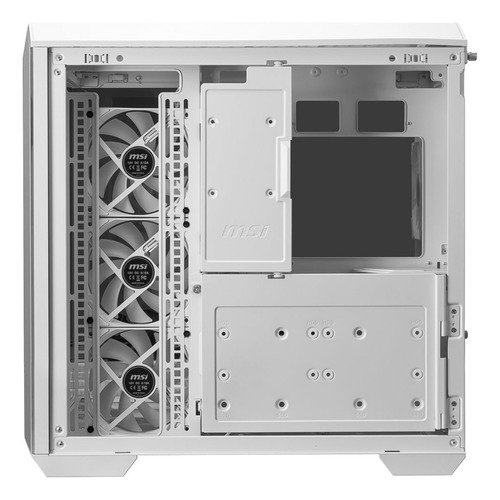 Gabinete Gamer Msi Mag Pano 100r Pz Atx 4 Fan Usb-c Blanco