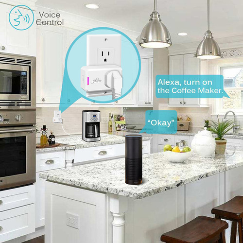 Enchufe Inteligente Wifi Cetl Fcc Compatible Alexa Google Ho Color