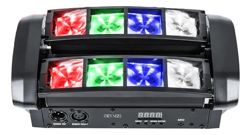 Zkymzl Dj Luces Móviles Con Luz De Araña Rgbw Con Dmx