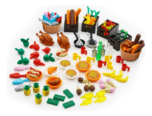Cf Accesorios De Bloques De Comida Compatible Con Lego