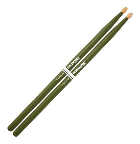 Palillos Baquetas Promark 5b Hickory Color Verde Tx5bw