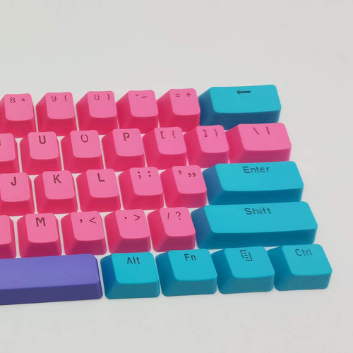 Keycaps Gtsp Pbt Retroiluminado Al 60% Con Barra Espaciadora