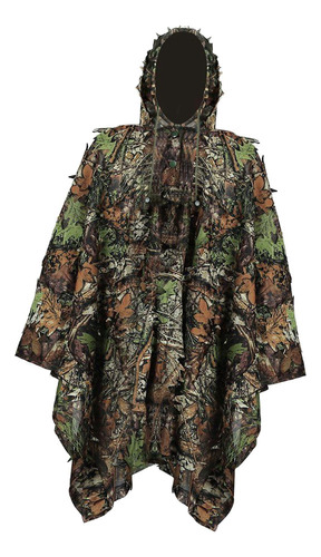 * Traje Ghillie For Hombre, Ropa 3d Con Hojas, Chaqueta,