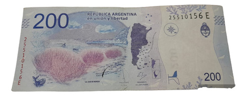 Billete De 200 Pesos Con Error De Manchas Rosas