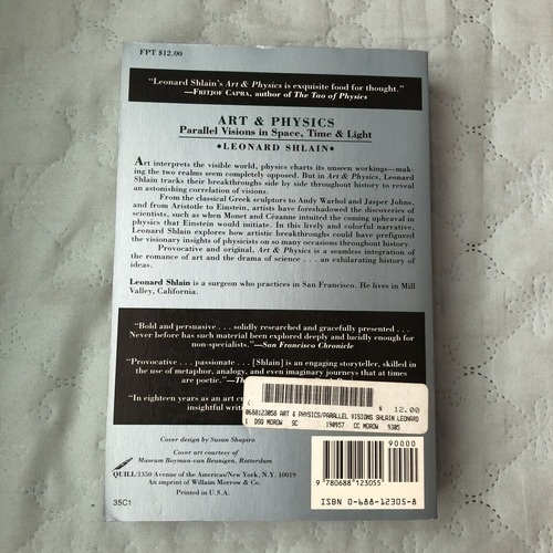 Livro Art & Physics Parallel Visions In Space Time & Light Autor Leonard Shlain (Usado)