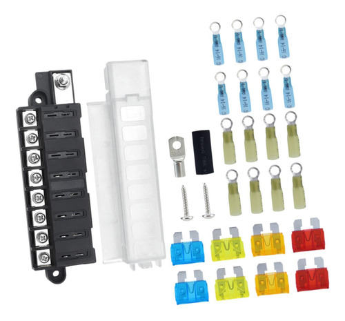 Caja De Fusibles De 8 Vías, Fusibles De Cuchilla,