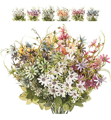 Flores Artificiales Flores Silvestres Paquete De Margaritas