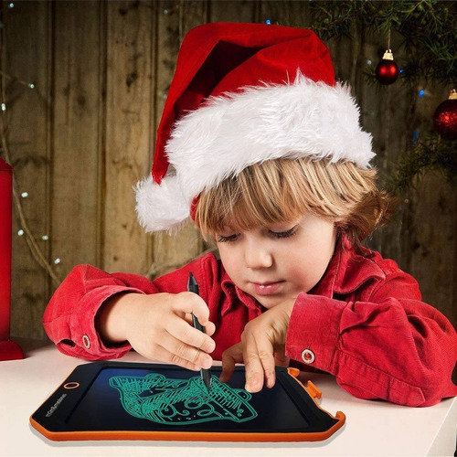Imagen 4 de 6 de Pizarra Magica De Dibujo Para Niños Lcd Spring 10 Naranja