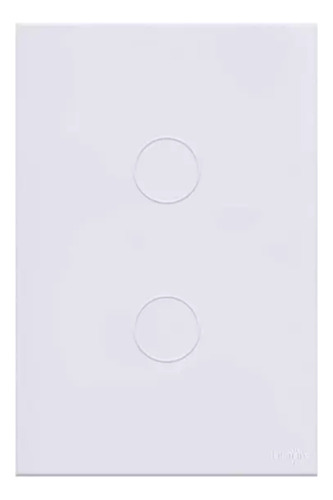 Interruptor Touch Tok Glass 2 Pads Wi-fi Branco 4x2