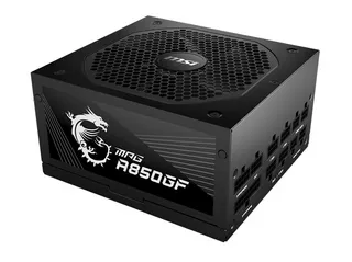 FUENTE MODULAR 850W MSI 80 PLUS GOLD ATX CERTIFICADA PCREG COLOR NEGRO