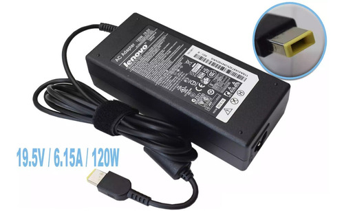 Cargador Lenovo 19.5v/6.15a/120w Plug Rectangular 