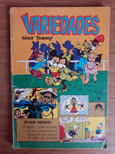 Variedades Walt Disney Número 26 Editorial Pinsel Lord Cochrane Chile 1976