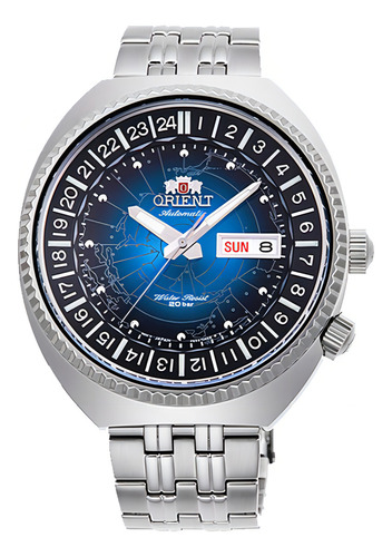Relógio Orient Masculino Automático World Map Ra-aa0e03l19b