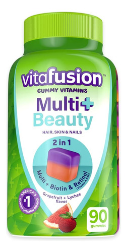 ~? Vitafusion Multivitamin Plus Beauty 2-en-1 Benefits Adult