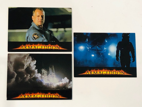 Armageddon Pelicula Armagedon 3 Tarjetas Bruce Willis