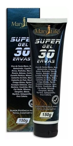  Super Gel 30 Ervas 150g - 12 Unid - Efeito Quente E Frio