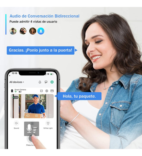 5g Cámara De Seguridad Wifi Impermeable Audio Bidireccional