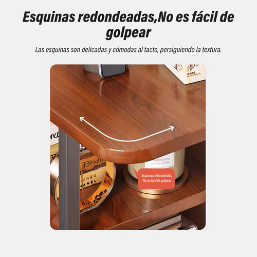 Mesas Auxiliares Movible,mesa Auxiliar Lateral Con Ruedas