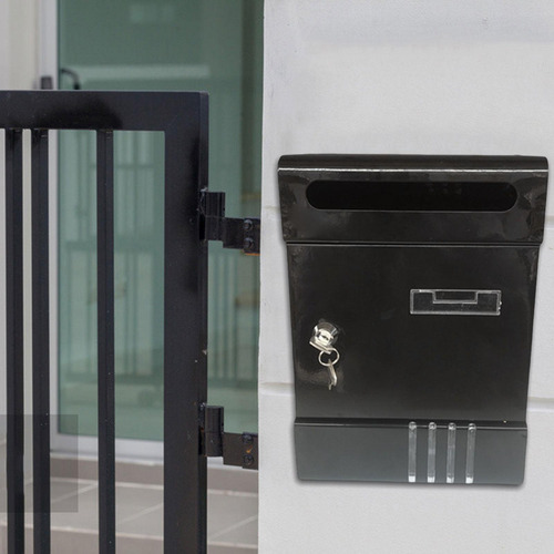 Buzón Exterior De Montaje En Pared Con Cerradura De Llave,
