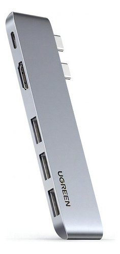 Ugreen 60559.0 hub adaptador USB-C 5 en 2 para Macbook Air y Pro