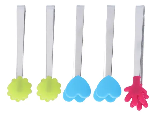 Pinzas De Cocina En Forma De Corazón, 5 Unidades