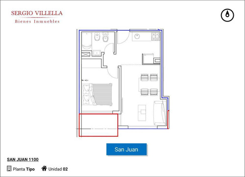 Imagen 8 de 8 de Departamento De 1 Dormitorio En Venta En Rosario