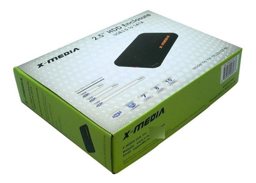 Gabinete Disco Duro X-media Xm-en2251u3-bk Sata A Usb 3.0 3