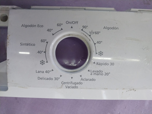 Frente Panel Botonera De Lavarropas Top House Ev 5800 (Usado)
