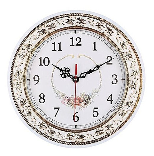 Reloj De Pared Tebery Silencioso Moderno Diseño De Flores D