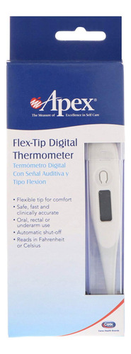 Apex Termmetro Digital Flexible Oral, Axilas O Rectal