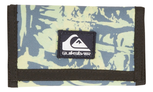 Cartera Quiksilver Hombre Negro Everydaily Aqyaa03229bsg0 Color Beige/azul