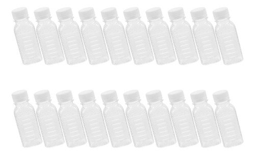 Botella De Jugo Transparente Desechable, 20 Unidades