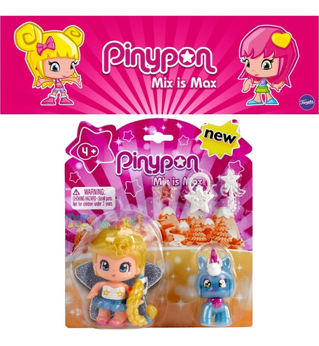 Imagen 3 de 6 de Pinypon Con Mascota Gato O Perro Muñeca Figura De Famosa