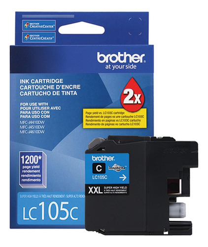 Cartucho De Tinta Brother Lc105c J4410-4510-4610dw - Lc-105c