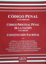 Comprar Codigo Penal Concordado Codigo Contravencional Grun