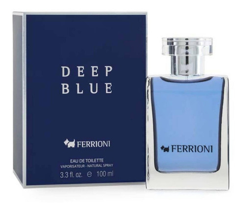 Perfume Ferrioni Deep Blue 100 Ml Edt Hombre, Original