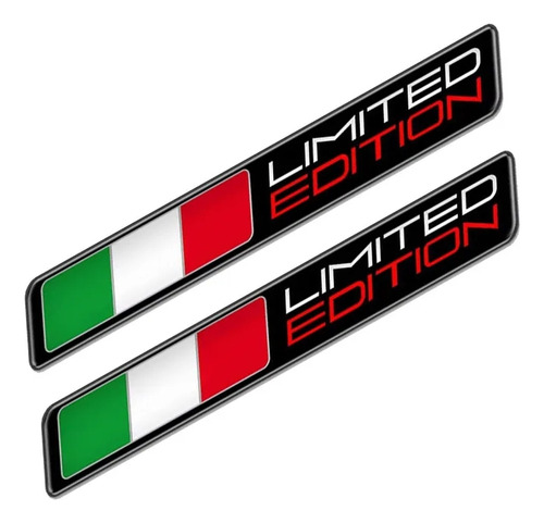 Par Emblemas Resinado Limited Edition Italia Alfa Romeo Fiat