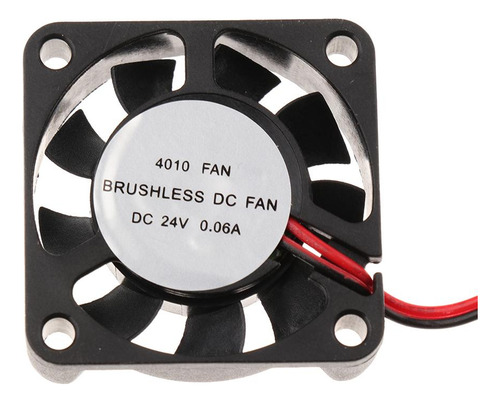 Ventilador Sin Escobillas Silencioso, 24 V, 40 Mm X 40 Mm X