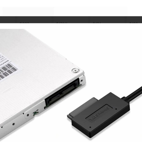 Imagen 5 de 5 de Adaptador Slim Sata A Usb Para Lectoras De Notebook Netbook