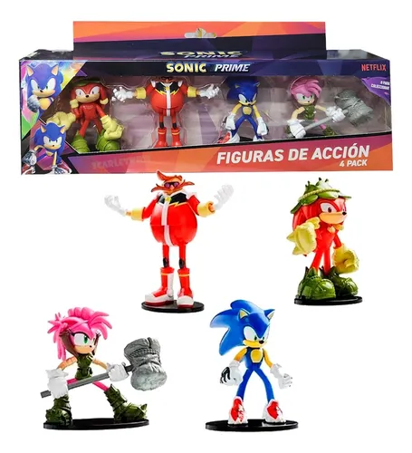 comprar Sonic Prime Figura X 4 Original Articuladas Netflix Sonic Sk