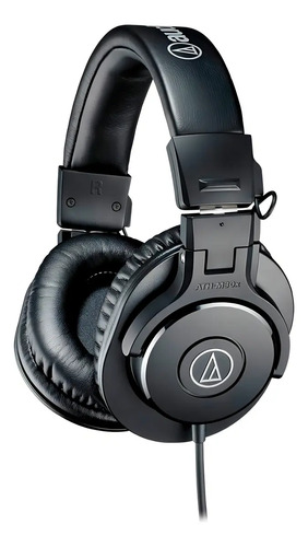 Fone de Ouvido Headphone Design Fechado Preto Audio Technica Ath-m30x
