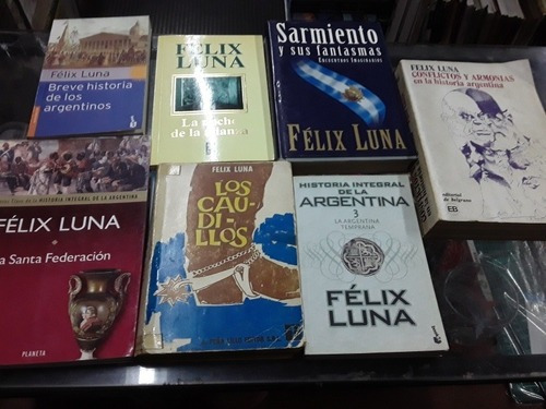 Félix Luna Lote X40 Libros Los Caudillos Sarmiento Historia