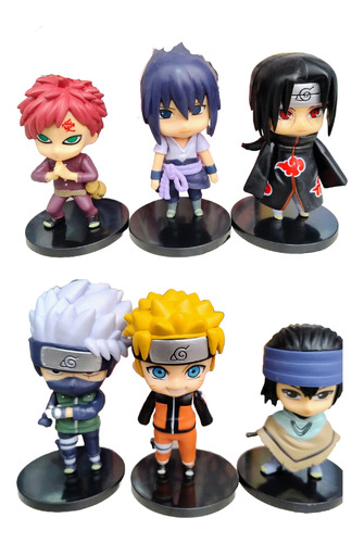 Naruto Shippuden Set X 6 Figuras De Coleccion En Bolsa