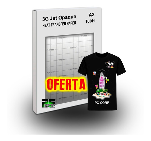 Papel Transfer Para Telas Oscuras 3g-jet Opaque Oferta