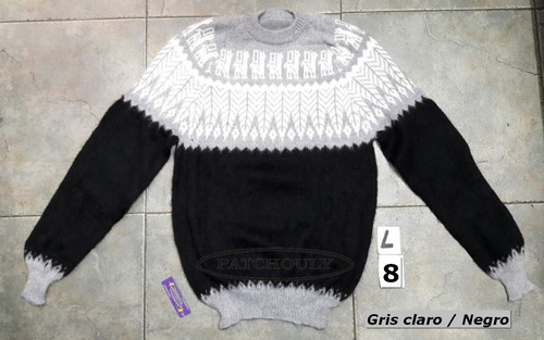 Imagen 7 de 9 de Sweater Pullover Lana Alpaca Llama Talle L Unisex Cap.fed.
