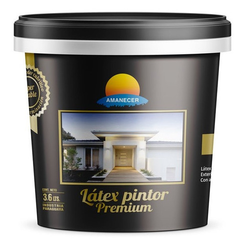 Pintura Látex Pintor Premium Semibrillo 3,6 L  | Amanecer