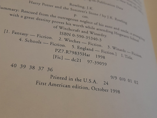 Harry Potter Coleccion De Primeros 4 Libros Primer Edicion (Usado)