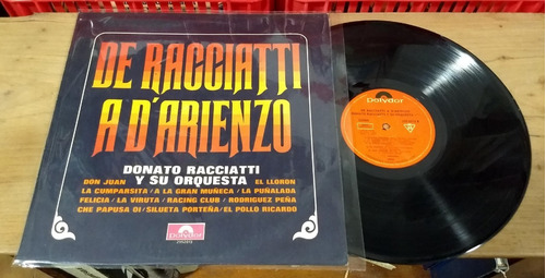 Donato Racciatti A Darienzo Disco Lp Vinilo