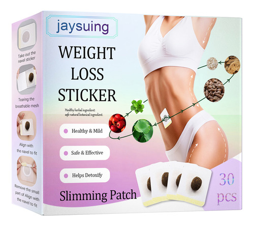 Navel Sticks Paste Lazy Patch, 30 Unidades, Para Adelgazar Y