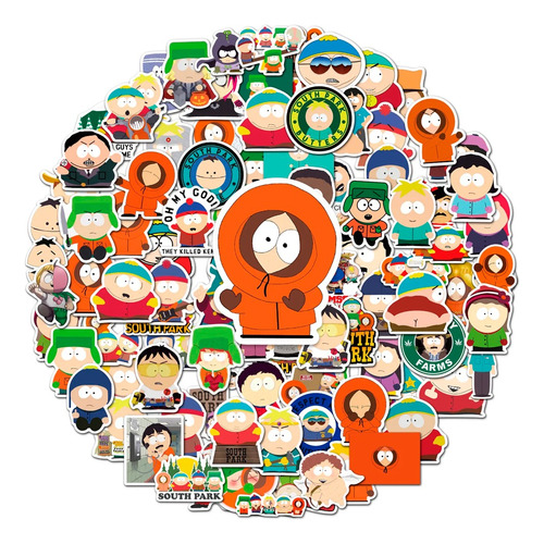 100 Uds Stickers Calcomanias South Park Dibujos Animados